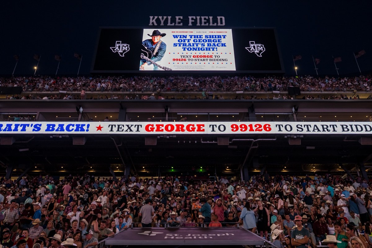 IMAG screen and ribbon board  -  TEXT GEORGE TO 99126